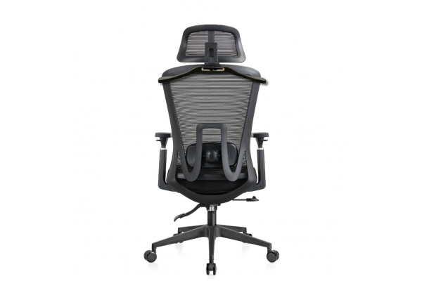 Fotel biurowy K24 PROBALANCE CZARNY zgodny z normami BHP z wieszakiem, pełna regulacja